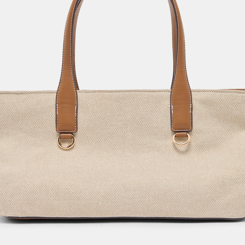 CLARINA Natural Canvas Shoulder Bag / Dolce Vita