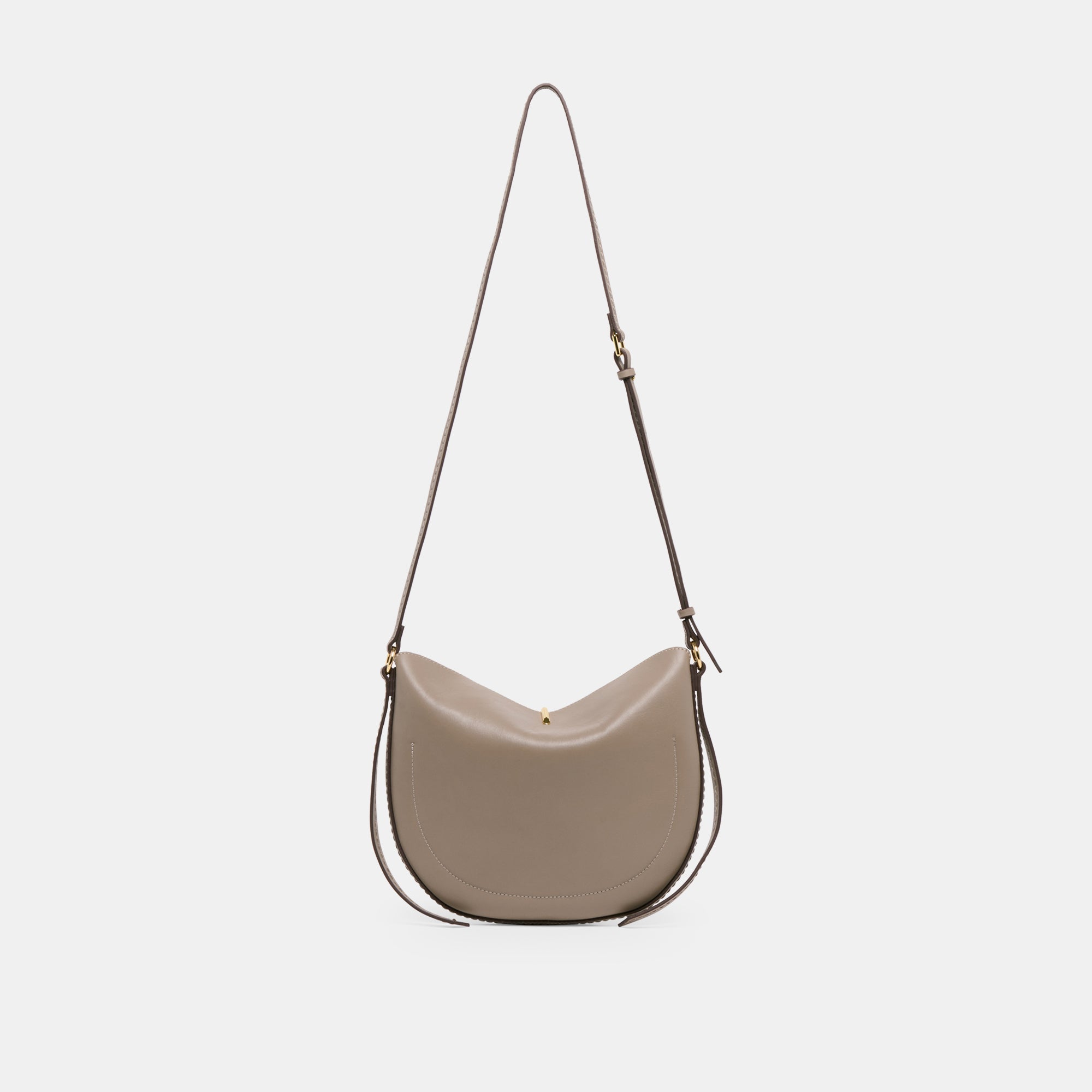 Burano Grey Leather Crossbody / Dolce Vita
