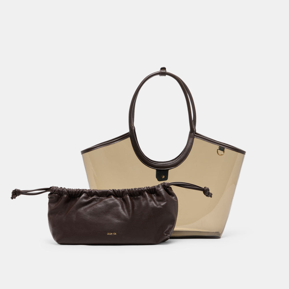 GISELLE Smoke Jelly Tote Shoulder Bag / Dolce Vita