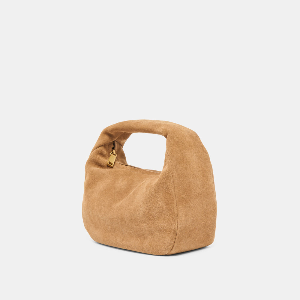 Frankie Brown Suede Handbag / Dolce Vita