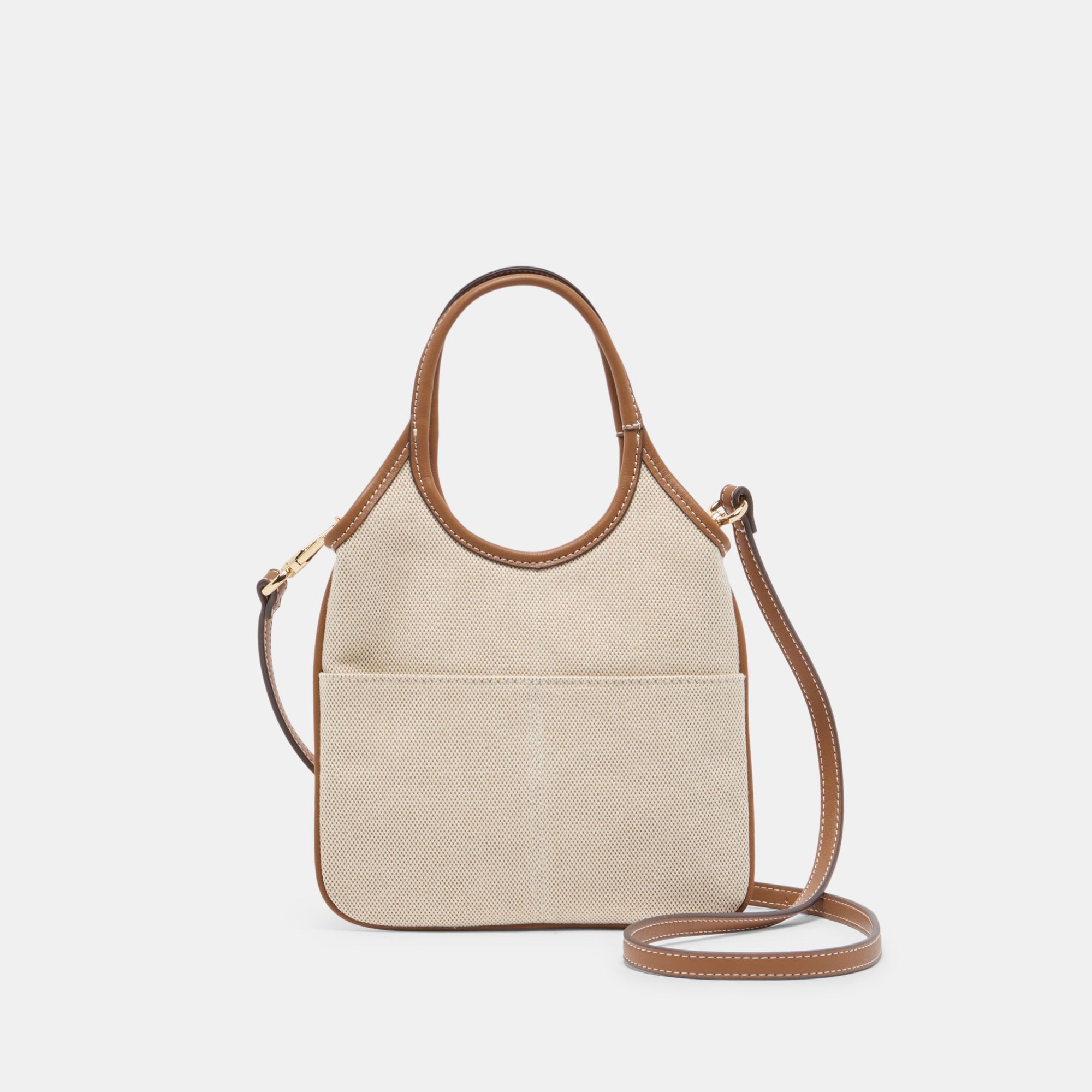 SYLVENE Natural Canvas Removable Crossbody Handbag / Dolce Vita