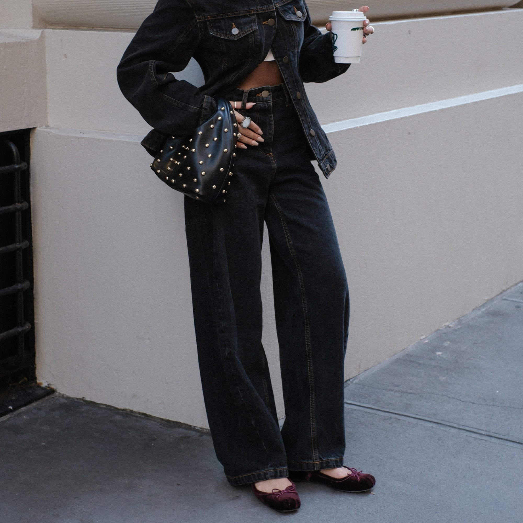 Dahlia Black Stella Handbag / Dolce Vita