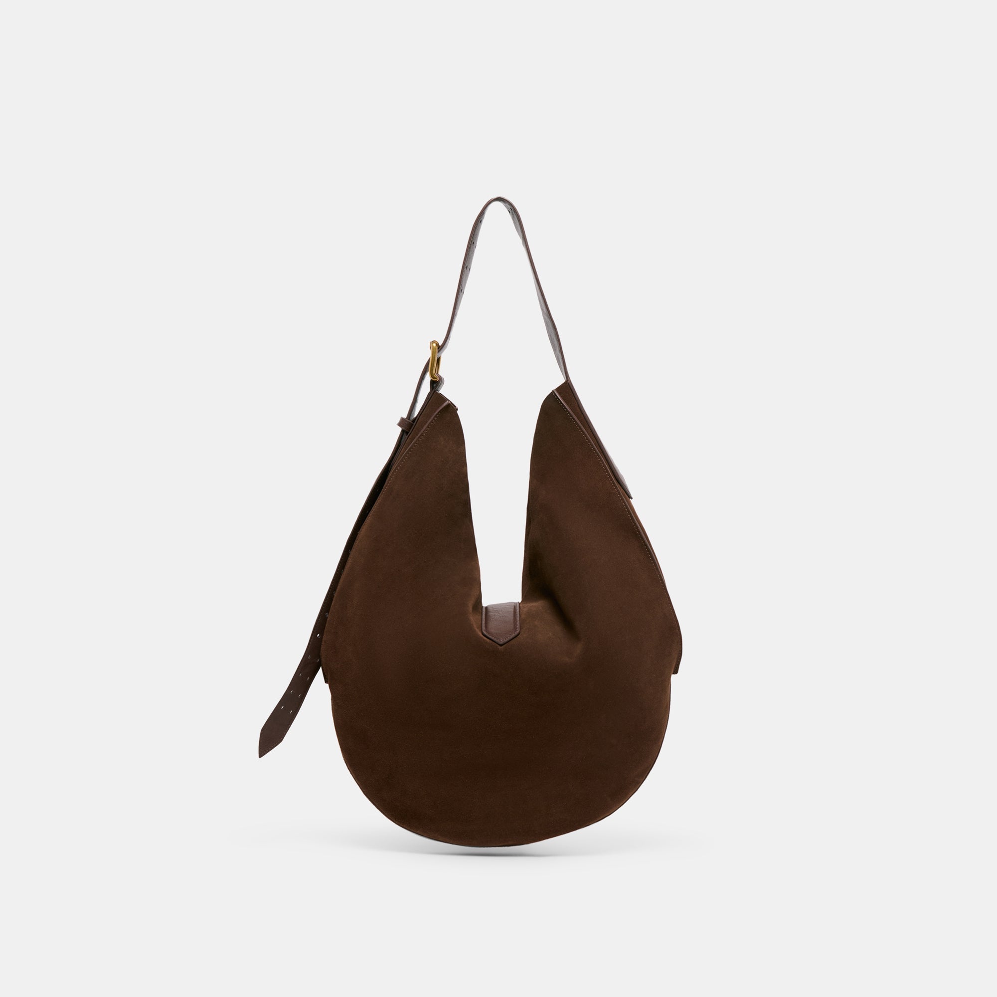 Oakley Chocolate Suede Tote / Dolce Vita