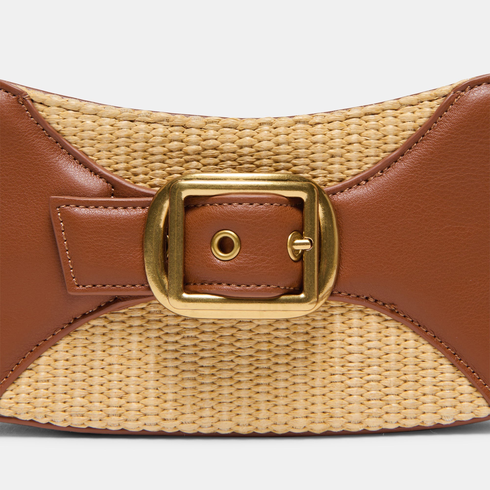 Nuala Raffia Saddle Stella Handbag / Dolce Vita