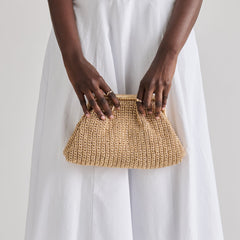 Ione Gold Crochet Clutch / Dolce Vita