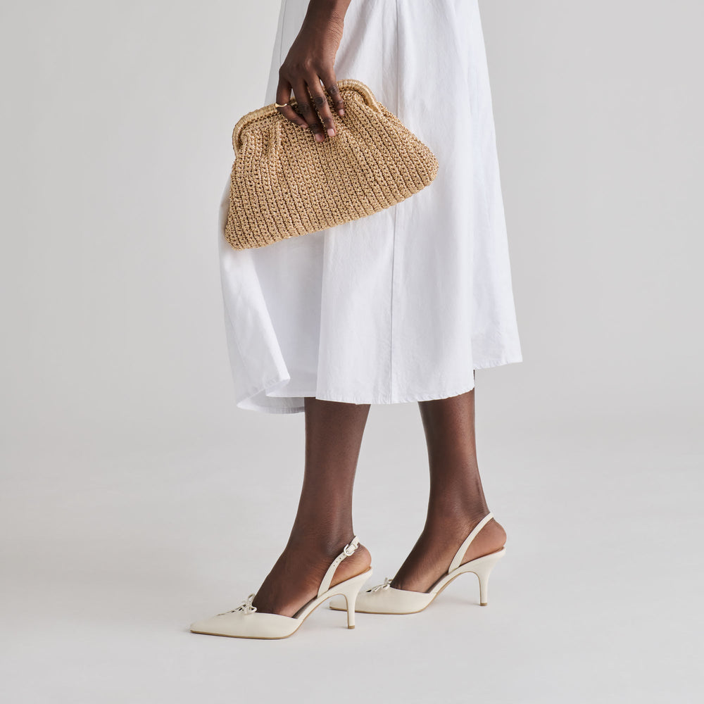 Ione Gold Crochet Clutch / Dolce Vita