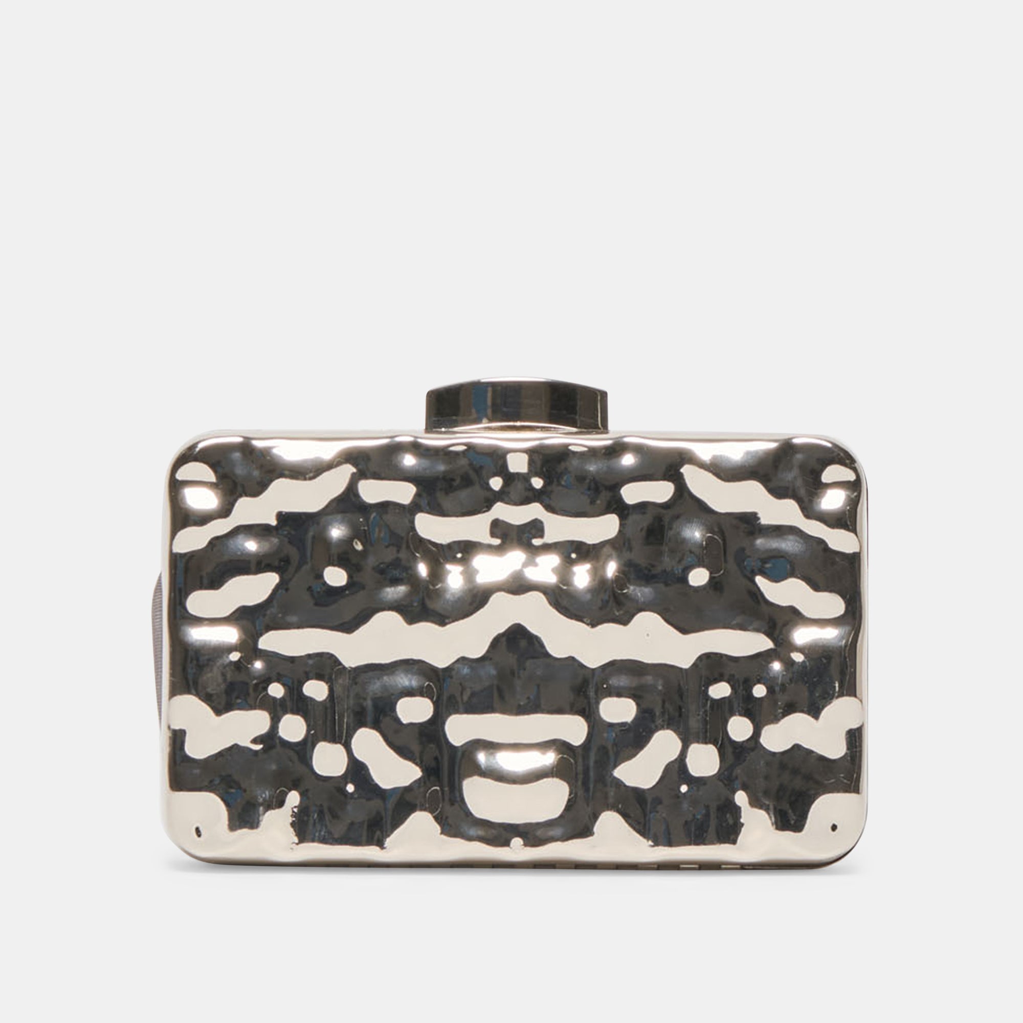 Delia Silver Metal Clutch / Dolce Vita