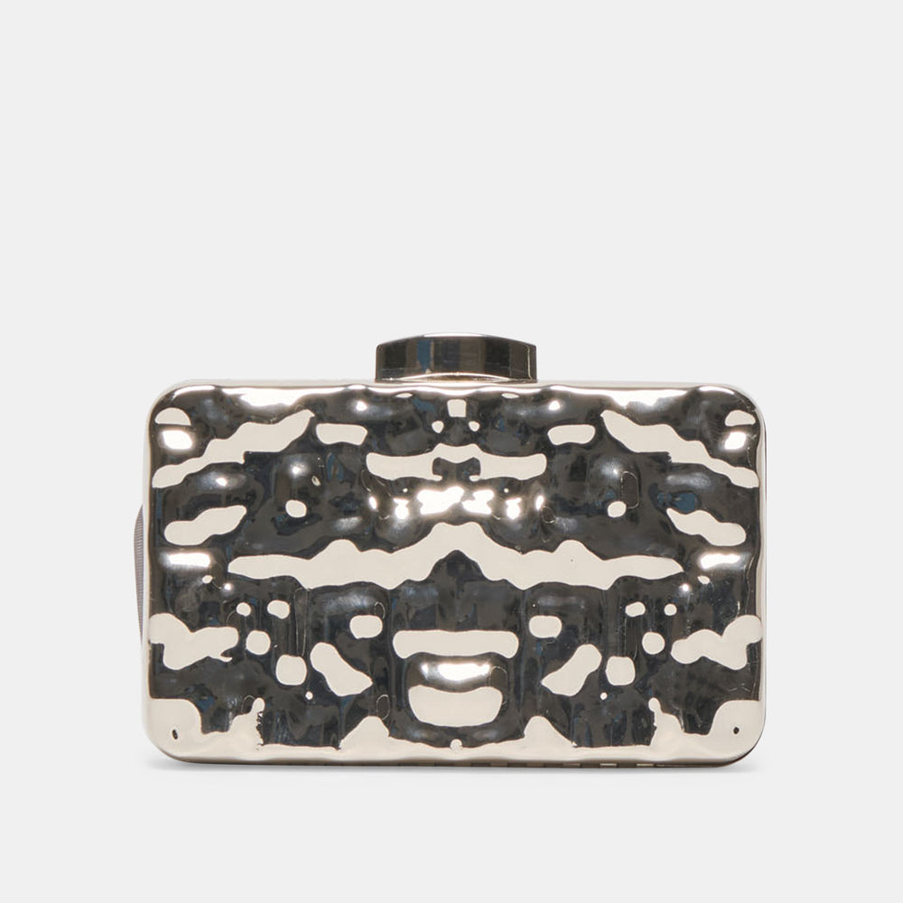Delia Silver Metal Clutch / Dolce Vita