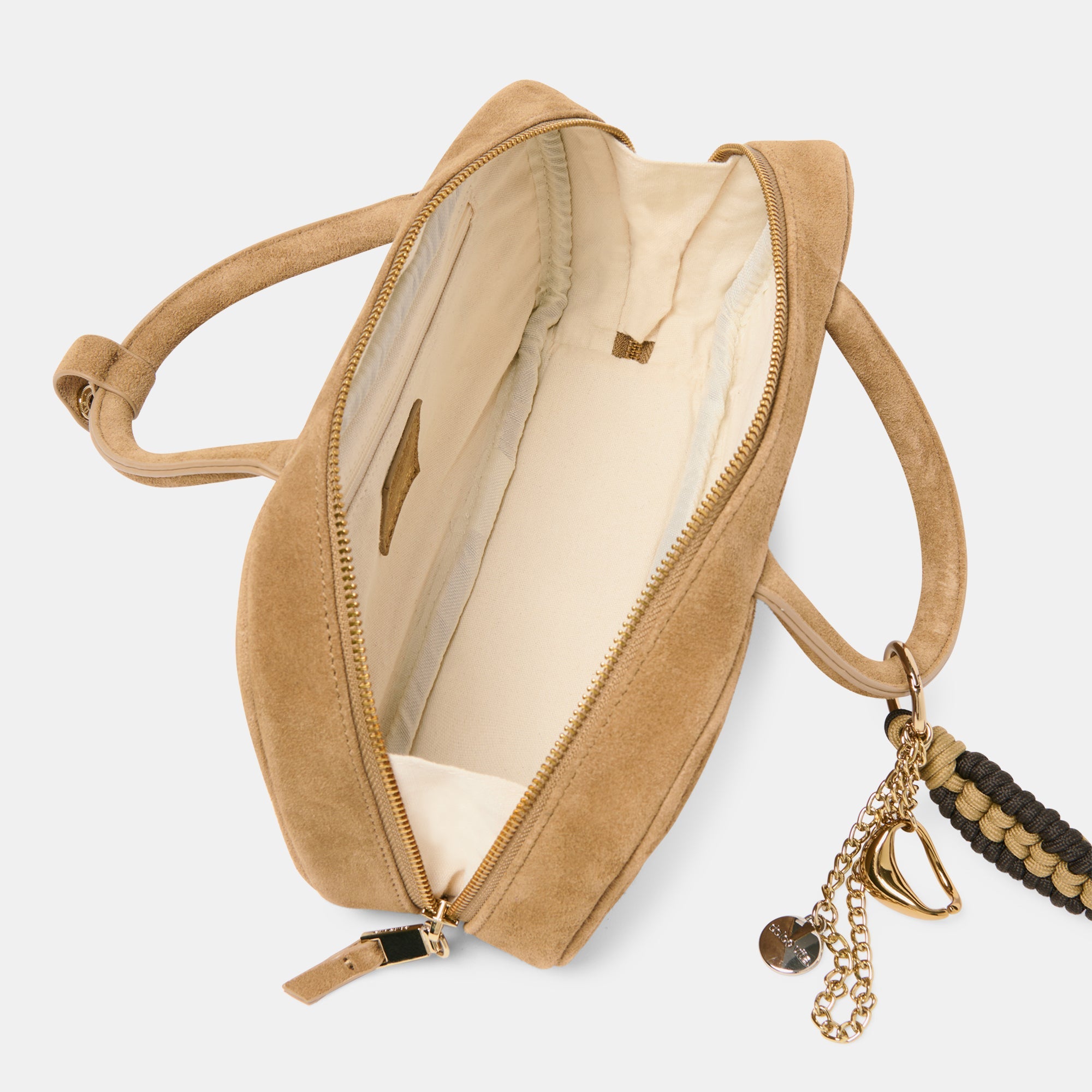 SANTINA HANDBAG TAUPE SUEDE
 – Dolce Vita / Dolce Vita