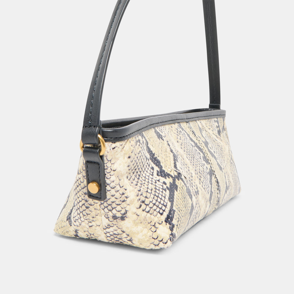 Savaii Black White Snake Stella Shoulder Bag / Dolce Vita