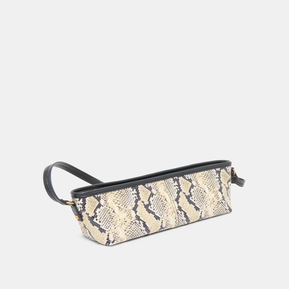 Savaii Black White Snake Stella Shoulder Bag / Dolce Vita