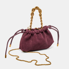Cleo Burgundy Suede Crossbody / Dolce Vita