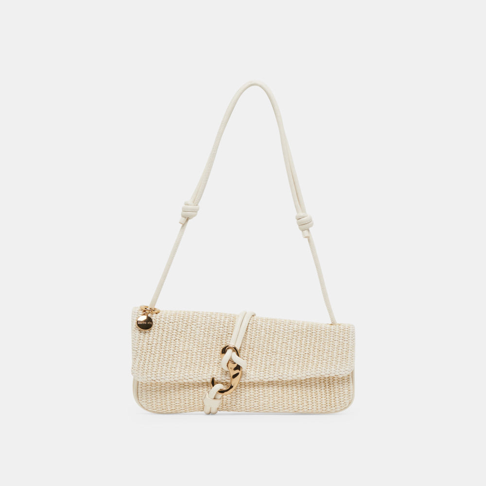 Alice Natural Raffia Shoulder Bag / Dolce Vita