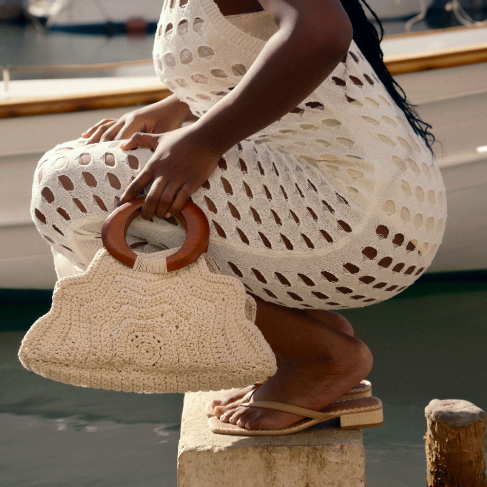 MAREN HANDBAG IVORY CROCHET
 – Dolce Vita / Dolce Vita