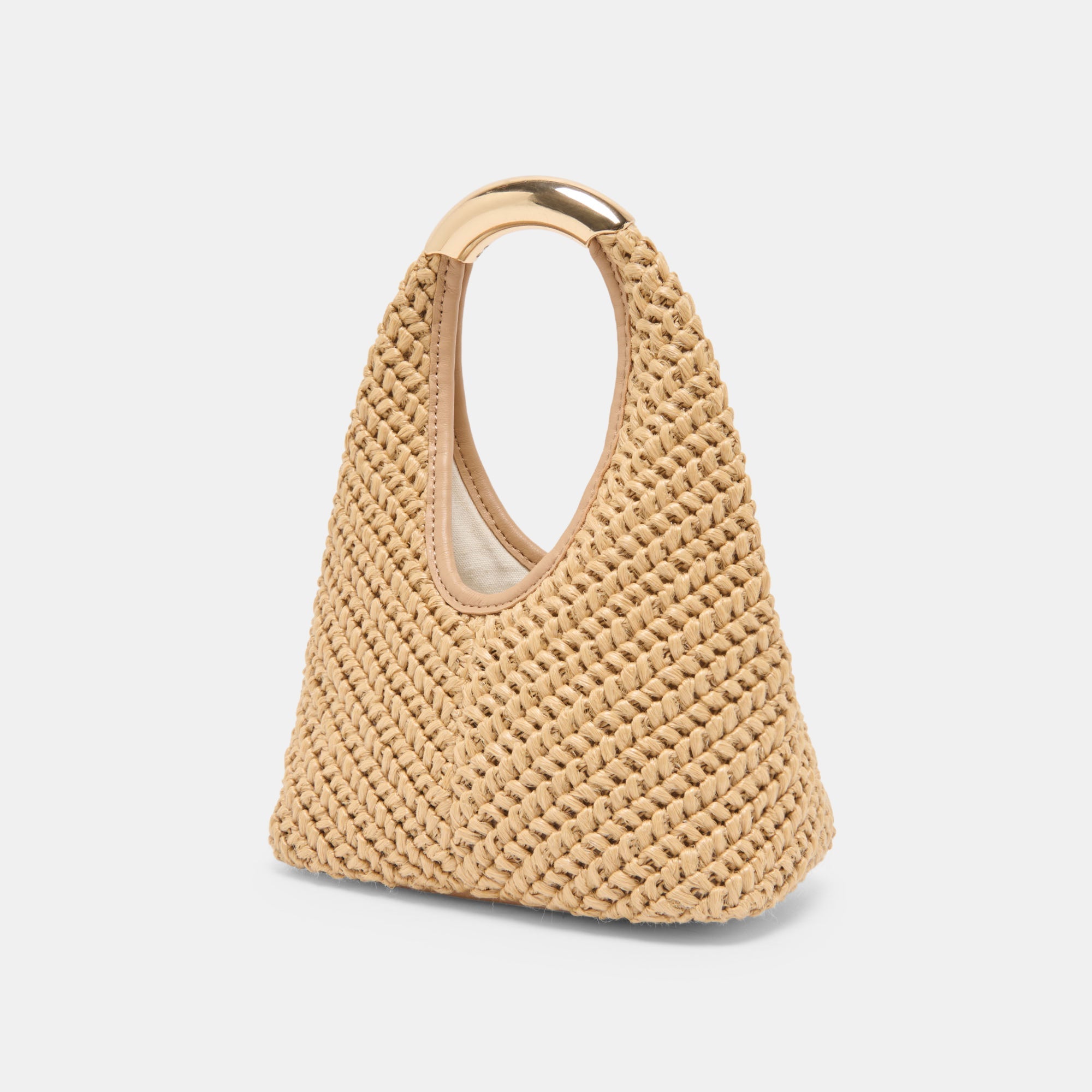 EVELISE Natural Raffia Mini Handbag / Dolce Vita