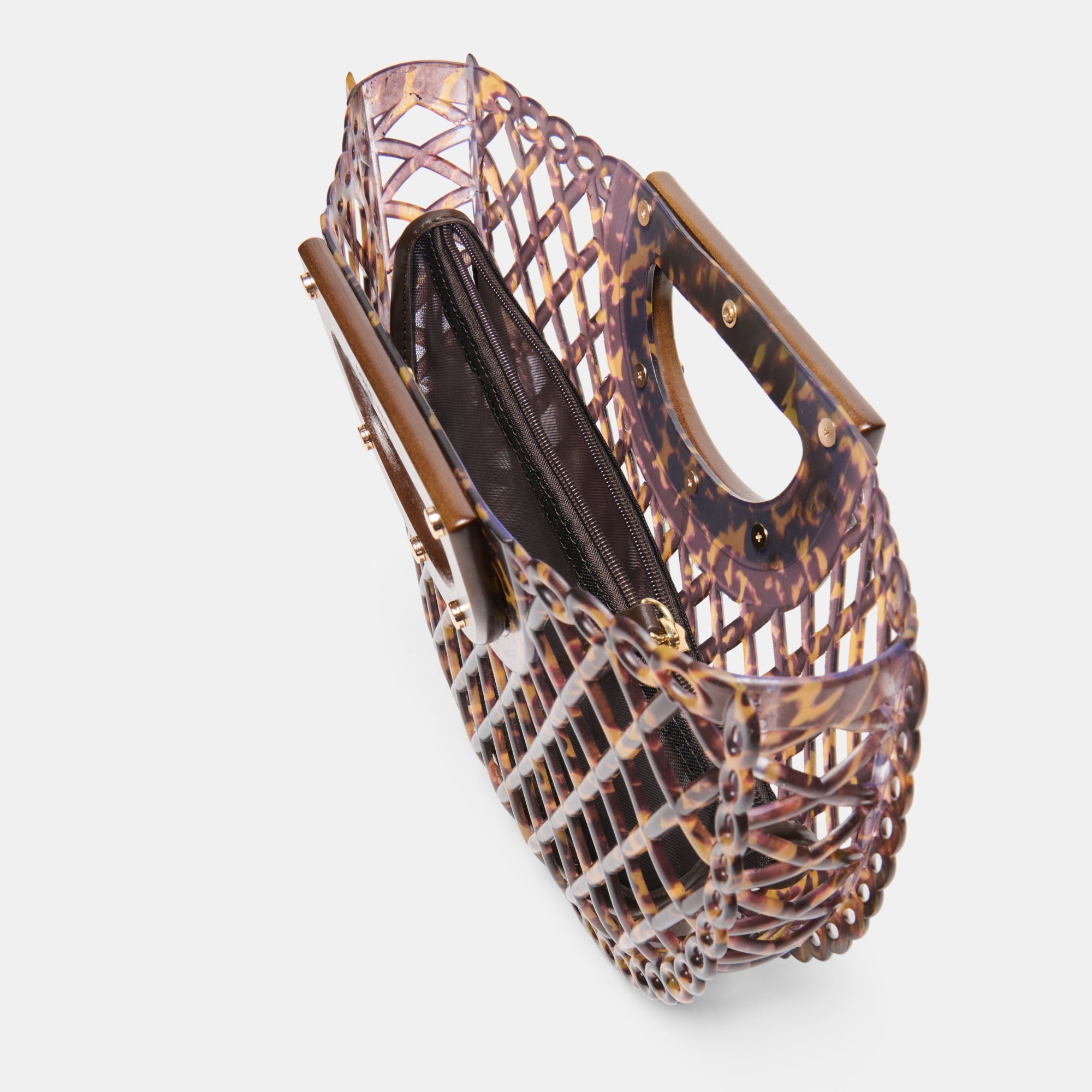 Solandra Tortoise Jelly Clutch / Dolce Vita