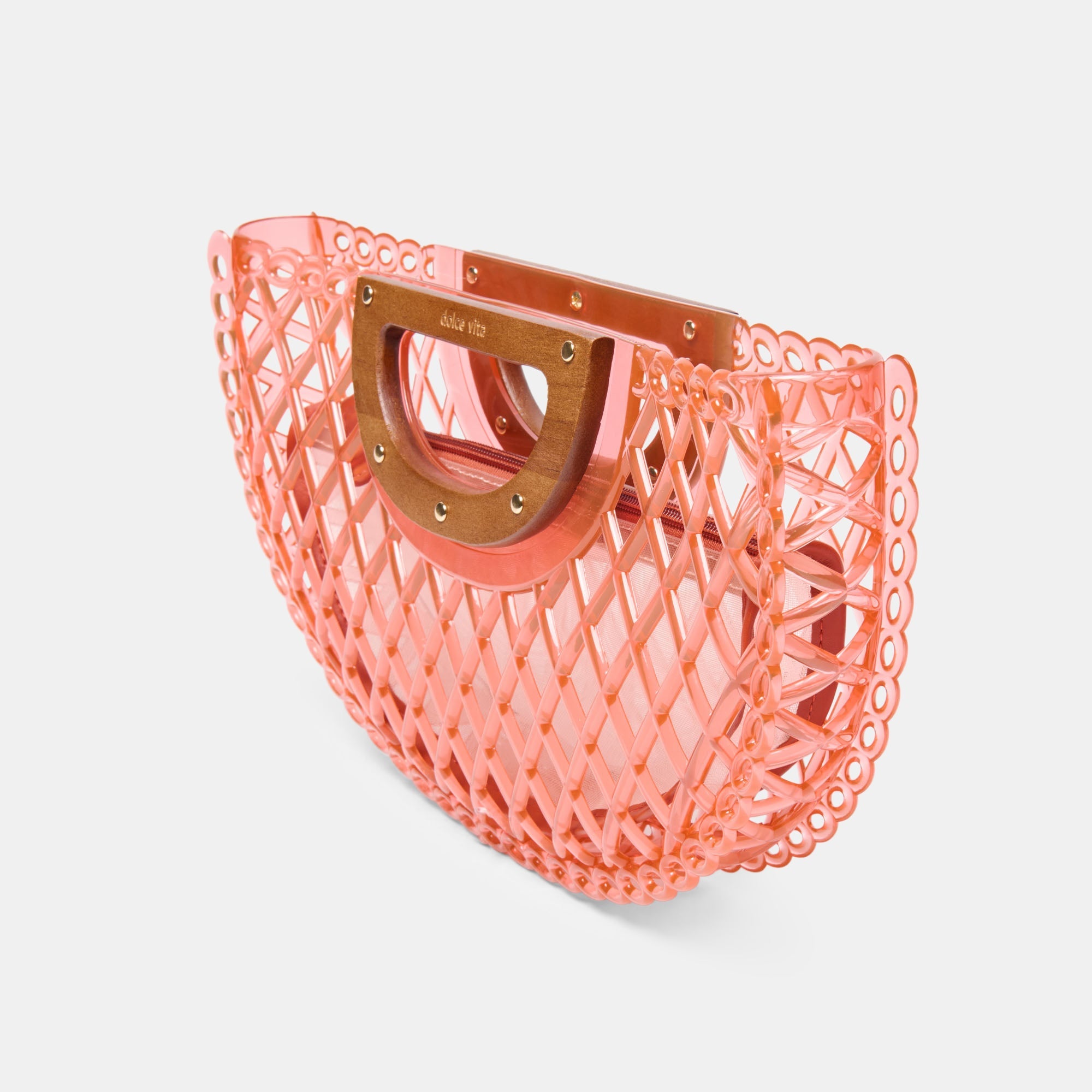 Solandra Coral Jelly Clutch / Dolce Vita