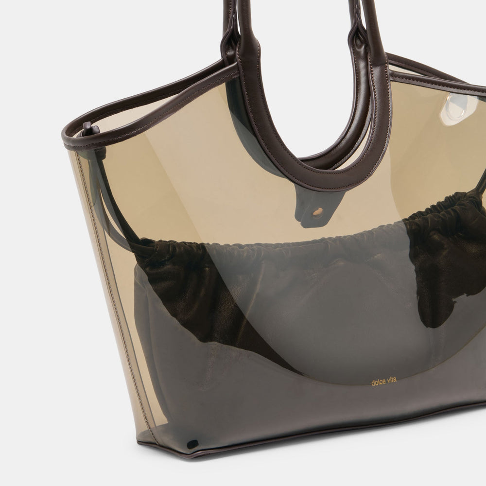 GISELLE Smoke Jelly Tote Shoulder Bag / Dolce Vita