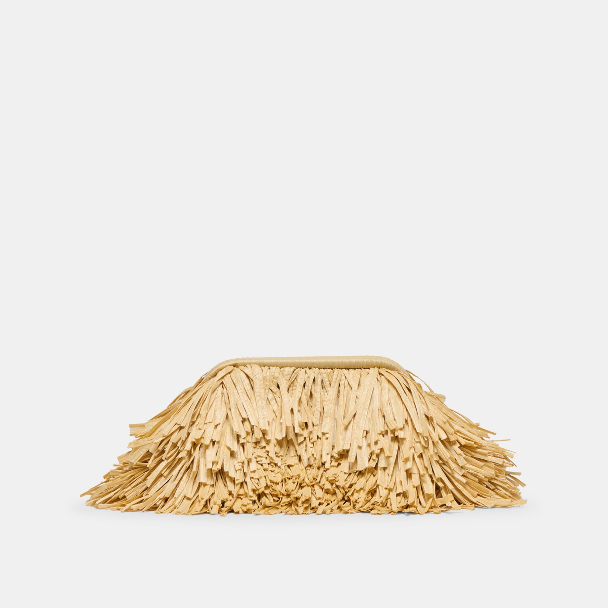 Serina Natural Raffia Clutch / Dolce Vita