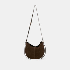 Bennett Espresso Suede Crossbody / Dolce Vita