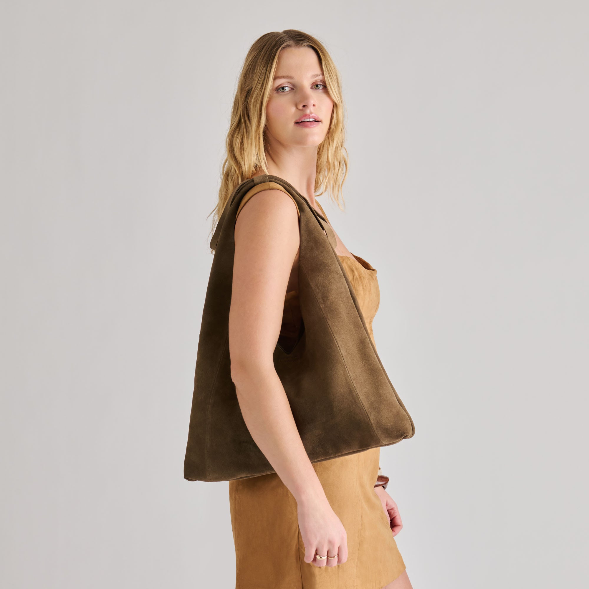 Marie Olive Suede Tote / Dolce Vita