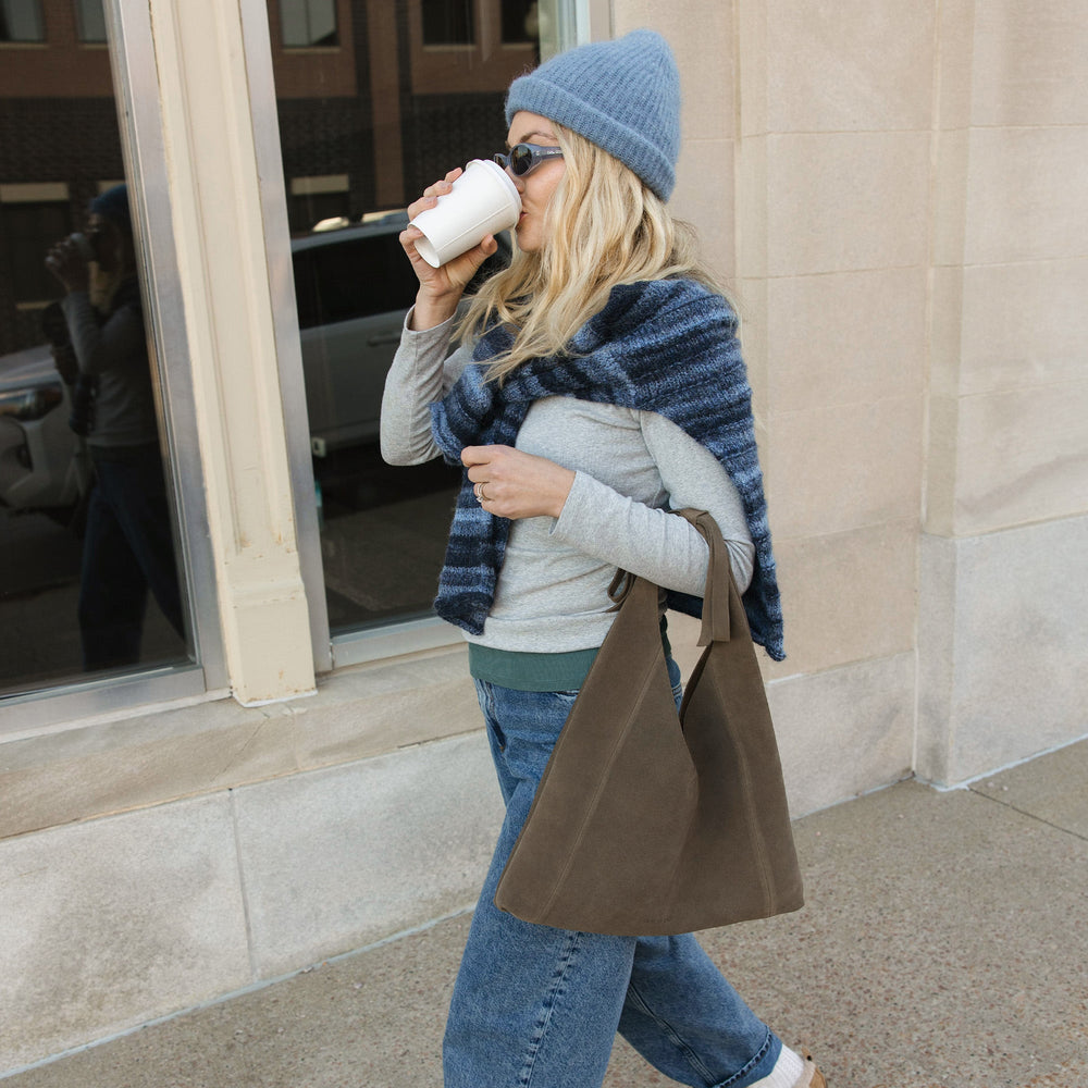 Marie Olive Suede Tote / Dolce Vita