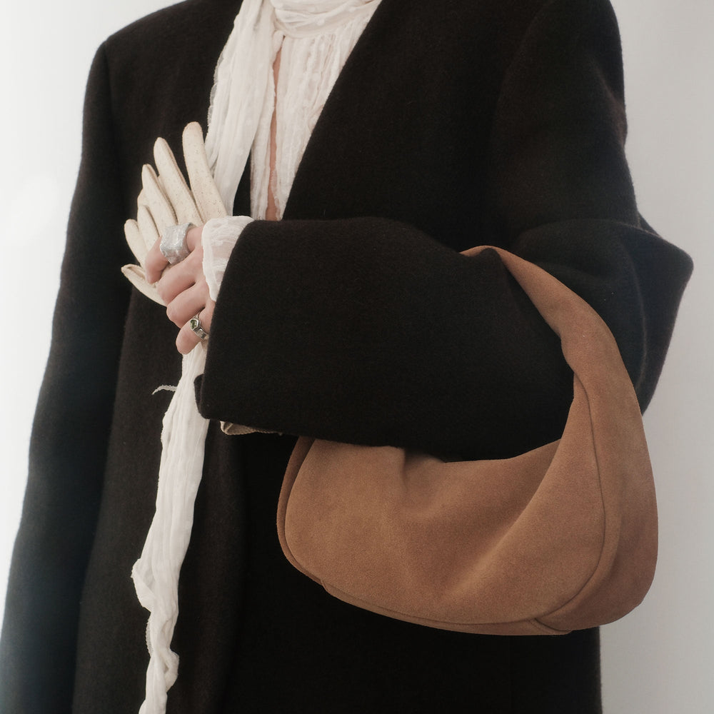 Frankie Brown Suede Handbag / Dolce Vita