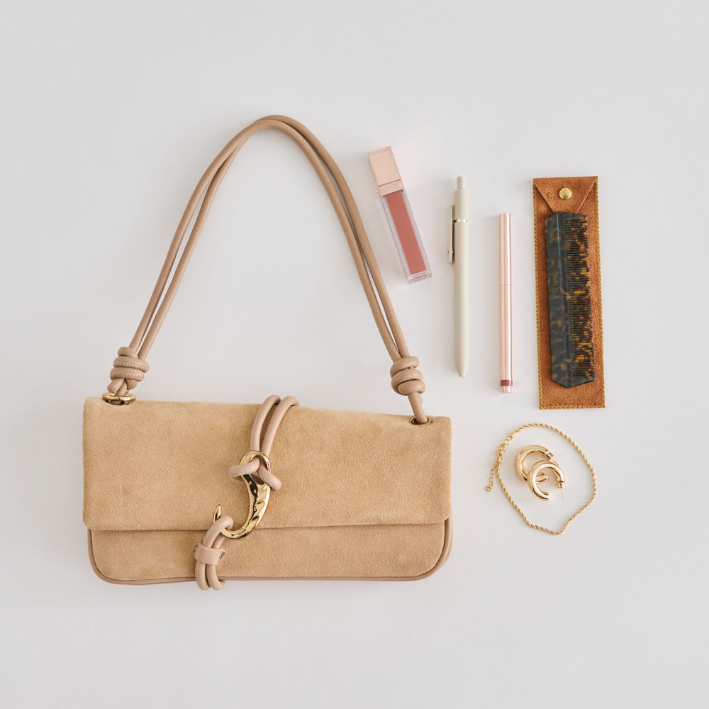 ALICE SHOULDER BAG BEIGE SUEDE
 – Dolce Vita / Dolce Vita