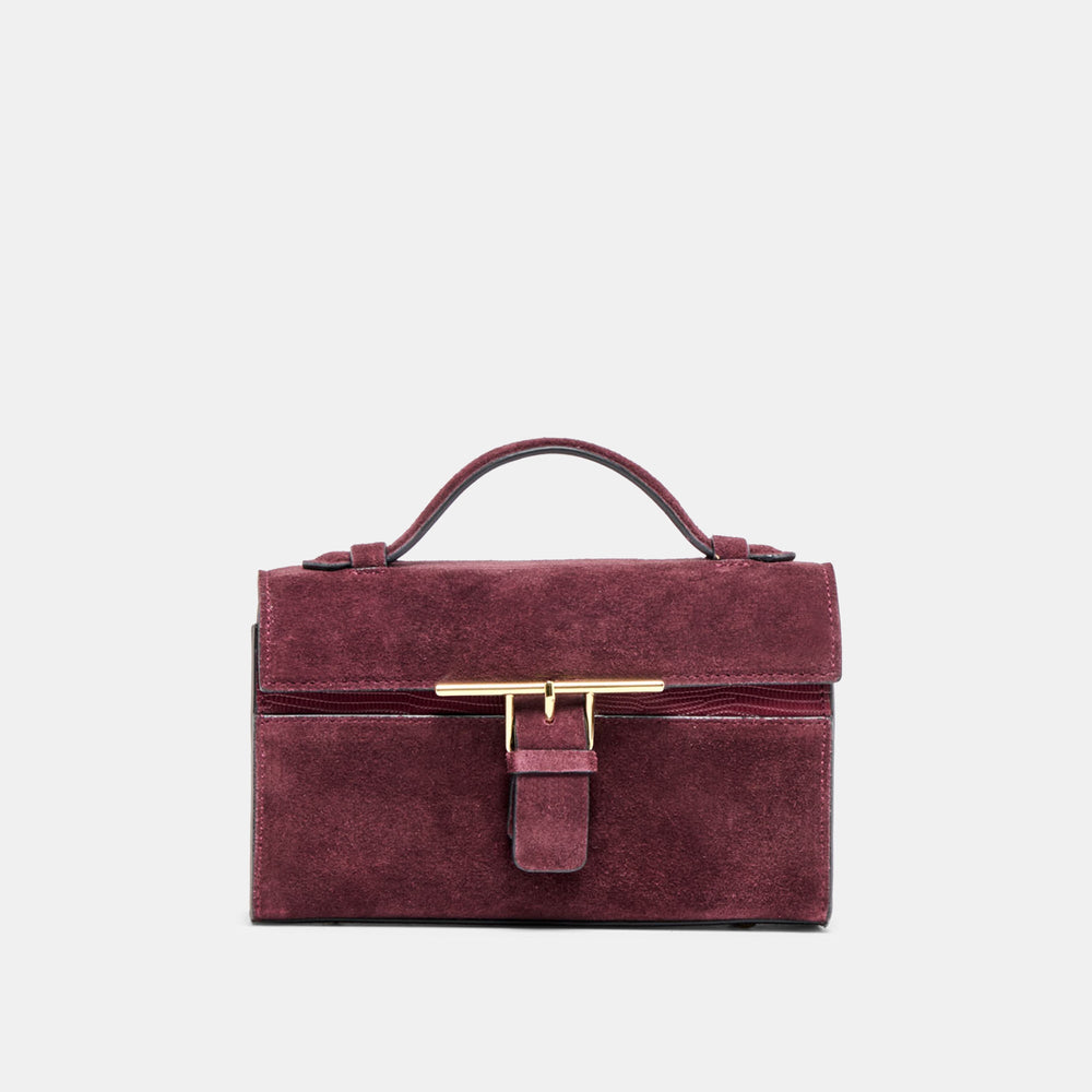 Zannone Burgundy Suede Crossbody / Dolce Vita