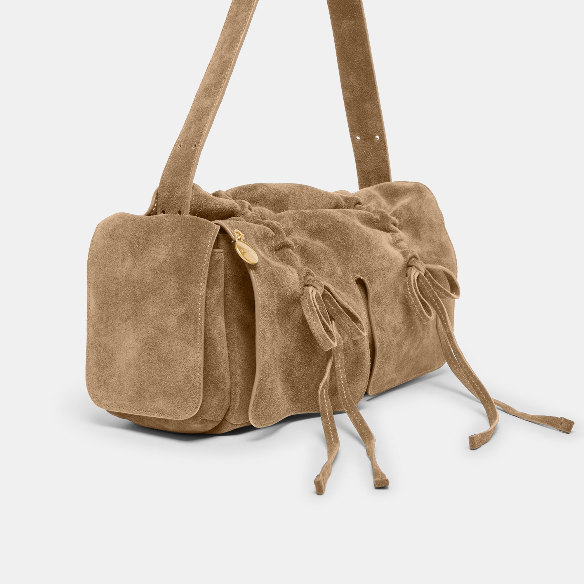 Hudson Olive Suede Shoulder Bag / Dolce Vita