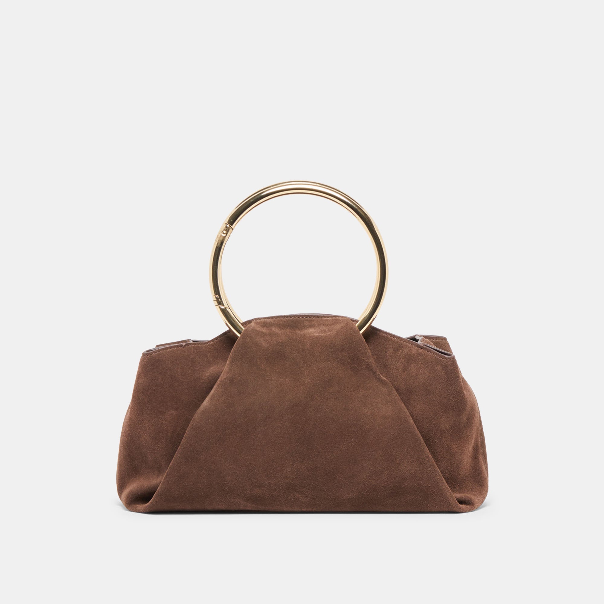 Channing Espresso Suede Handbag / Dolce Vita