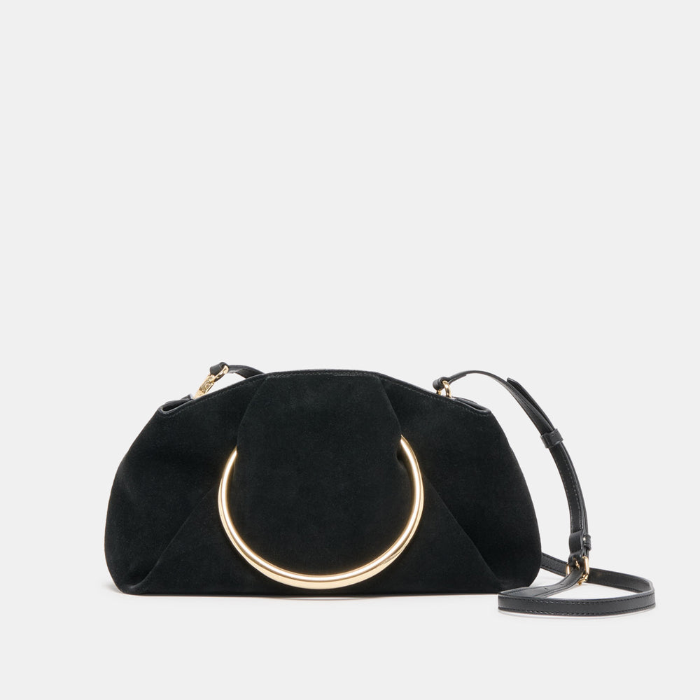 Channing Black Suede Handbag / Dolce Vita