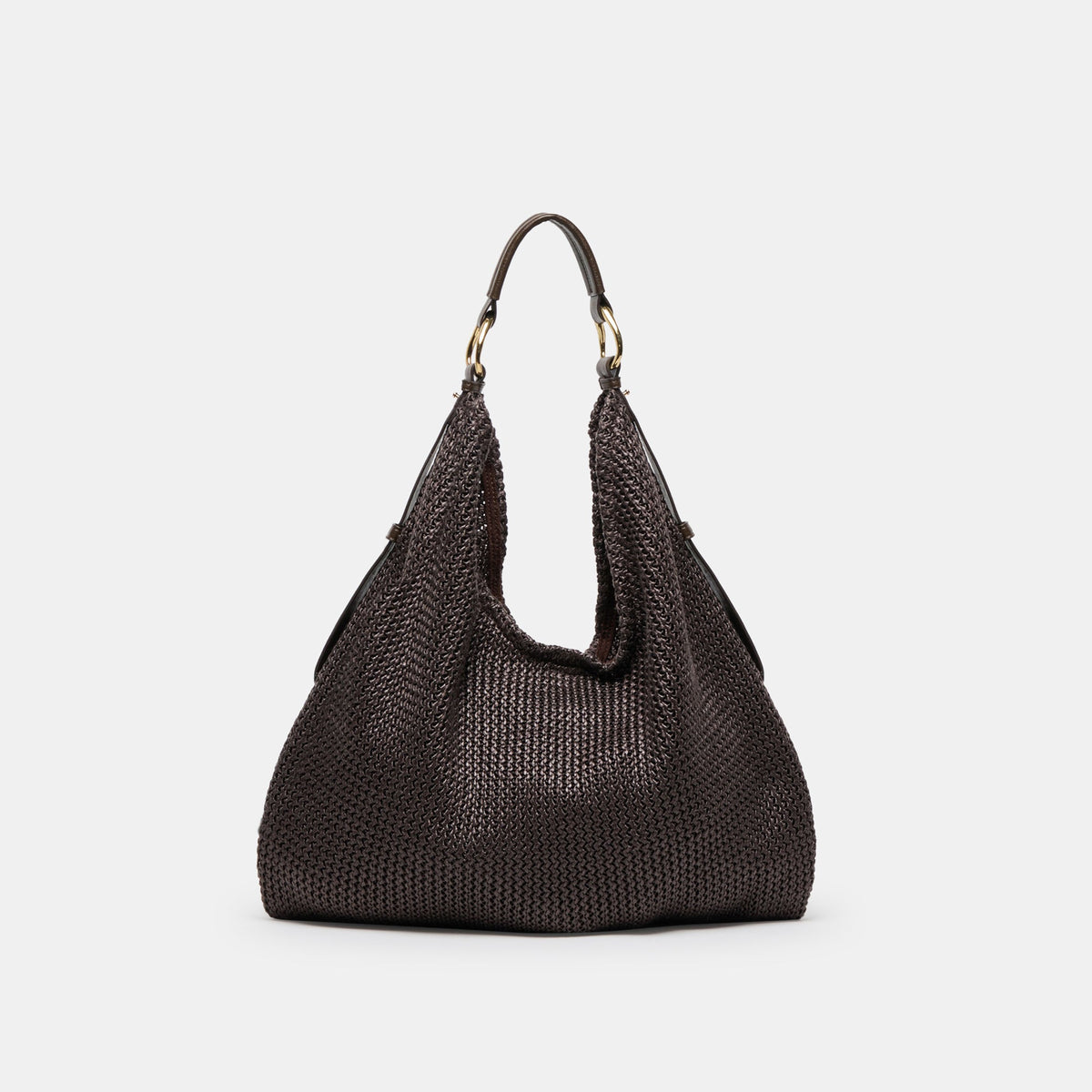 Miriel Chocolate Raffia Tote / Dolce Vita