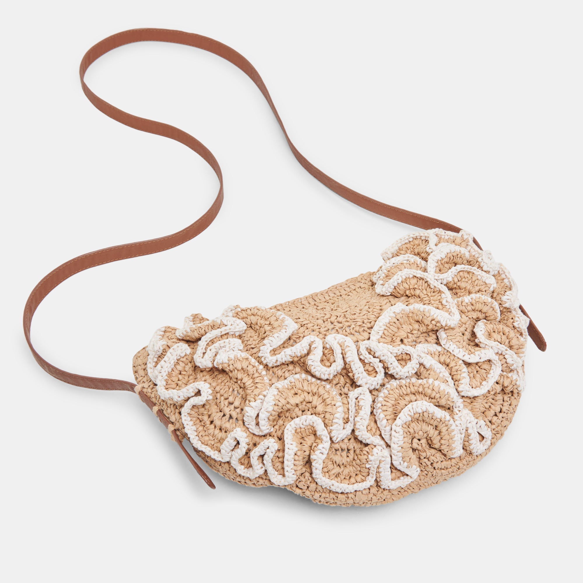 Atrani Natural Raffia Crossbody / Dolce Vita