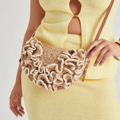 Atrani Natural Raffia Crossbody / Dolce Vita