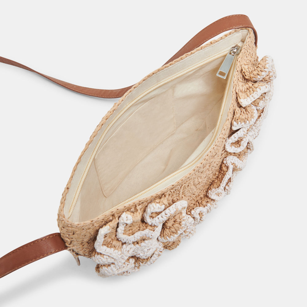 Atrani Natural Raffia Crossbody / Dolce Vita