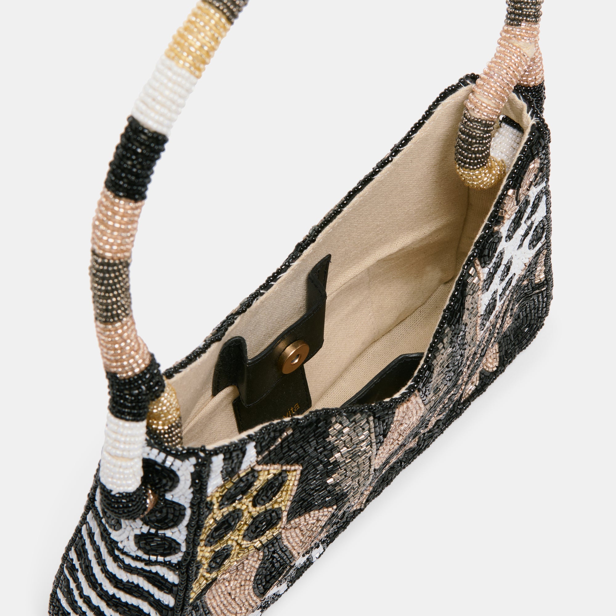 Amelia Dark Multi Beaded Shoulder Bag / Dolce Vita