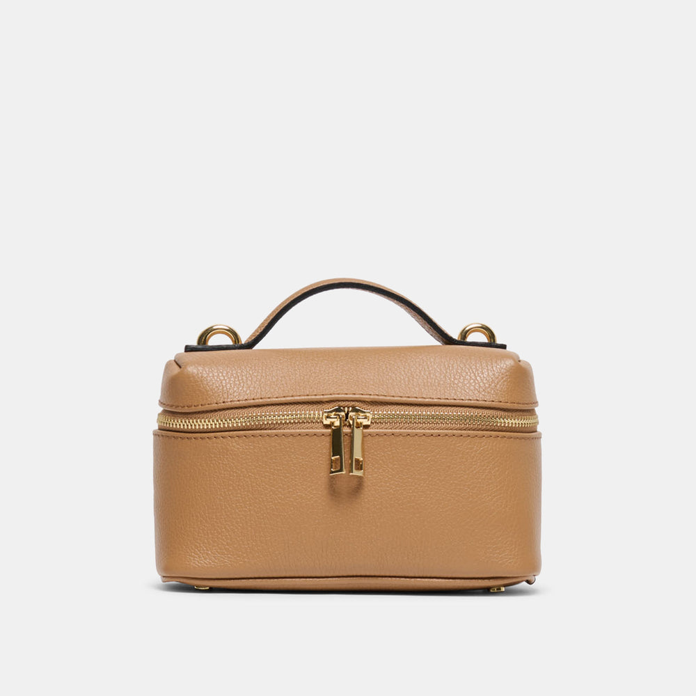 Leony Tan Leather Crossbody / Dolce Vita