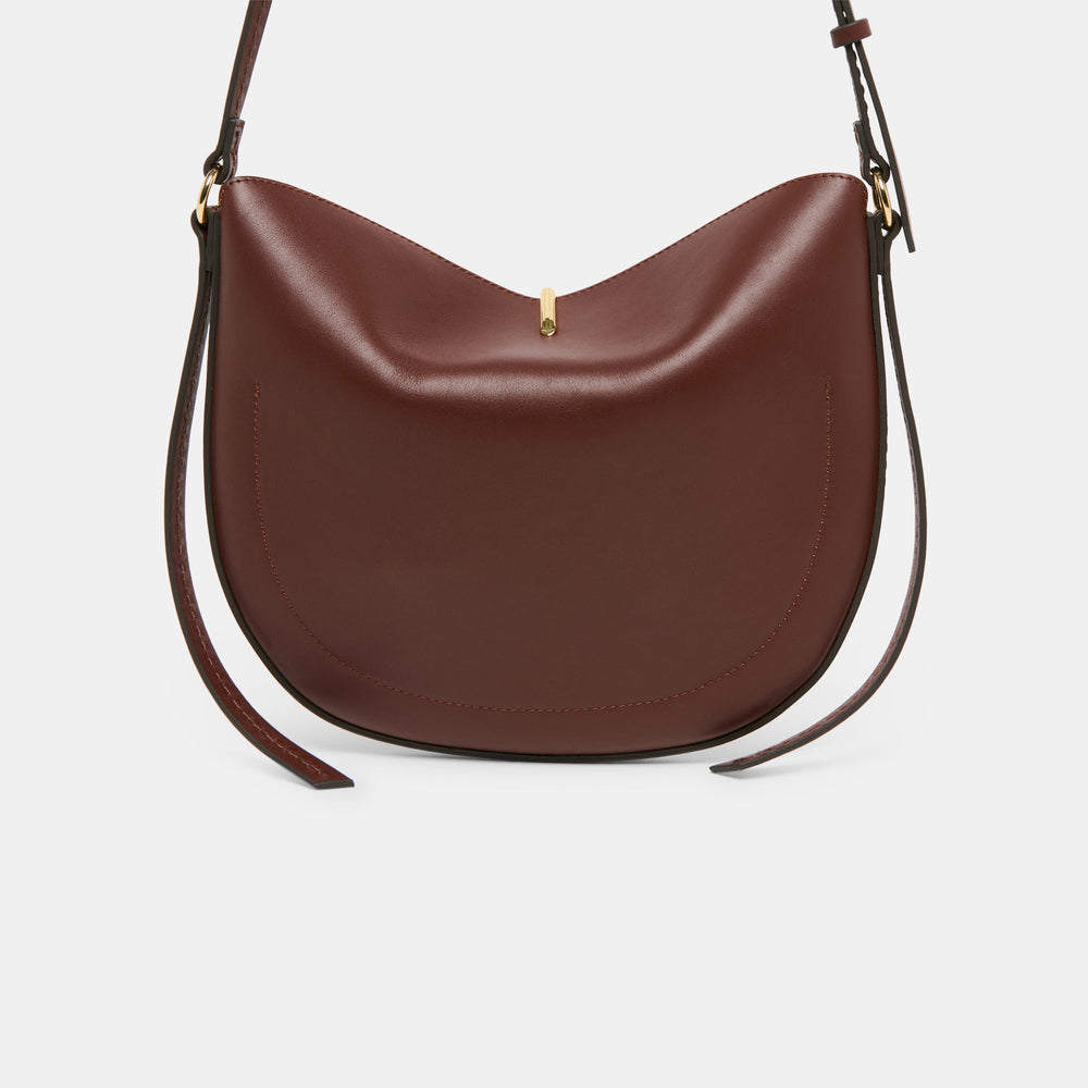 Burano Brown Leather Crossbody / Dolce Vita