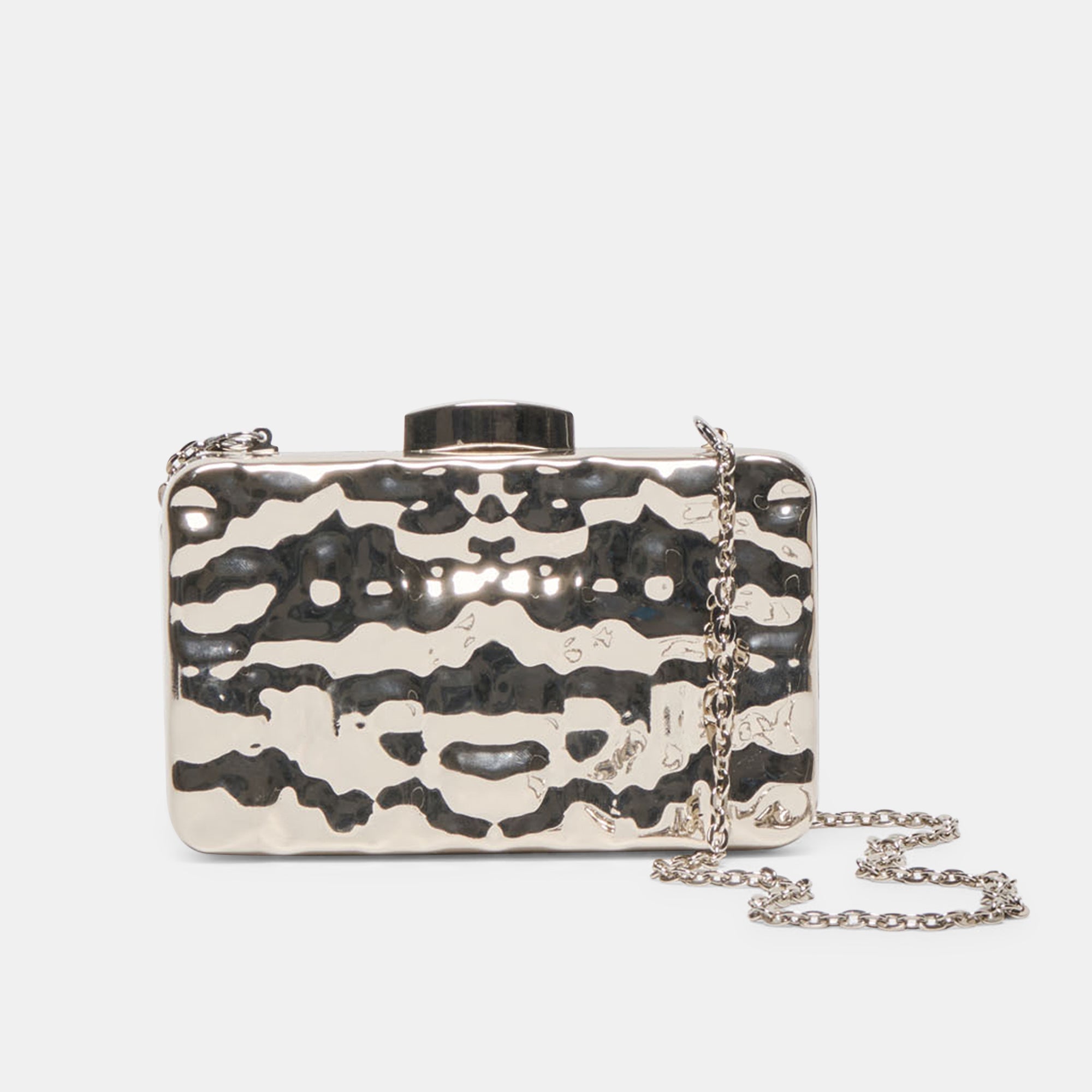 Delia Silver Metal Clutch / Dolce Vita