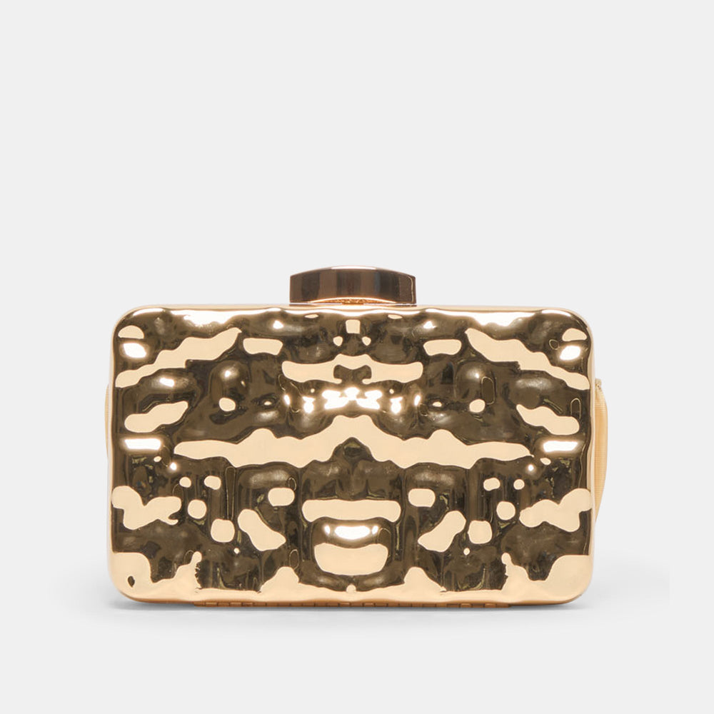 Delia Gold Metal Clutch / Dolce Vita