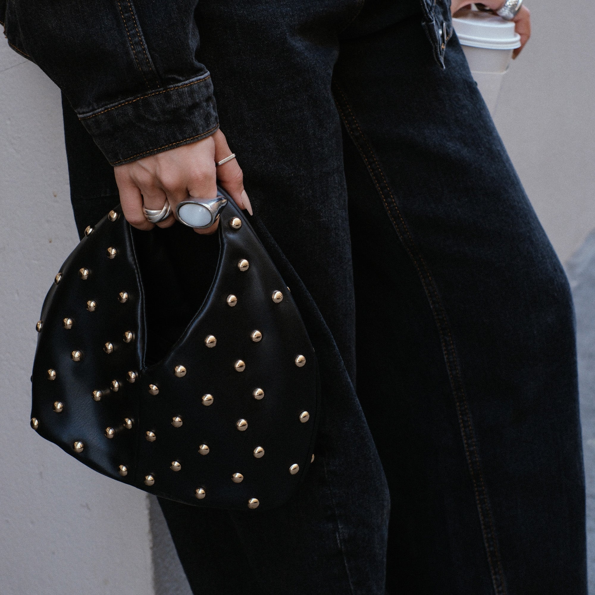 Dahlia Black Stella Handbag / Dolce Vita