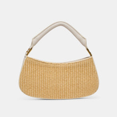 Nuala Raffia White Stella Handbag / Dolce Vita