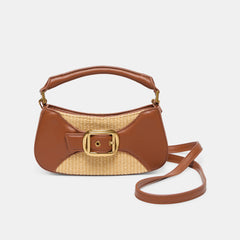 Nuala Raffia Saddle Stella Handbag / Dolce Vita