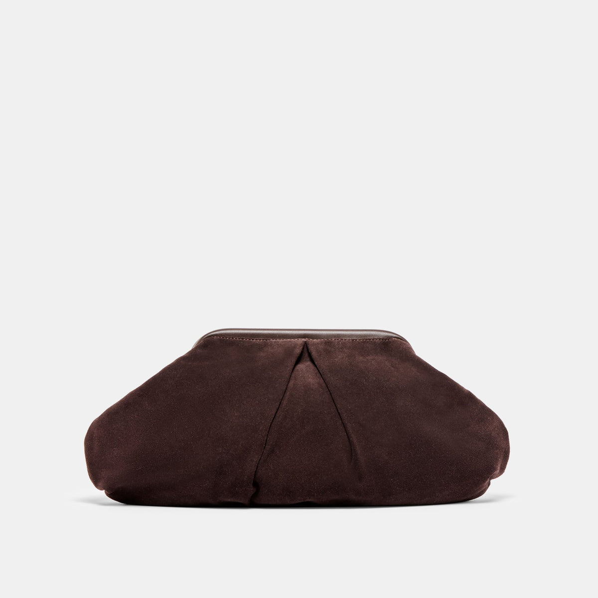 Sahara Espresso Suede Clutch / Dolce Vita