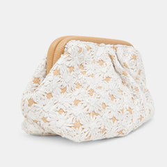 FIORE CLUTCH EMBROIDERED NATURAL RAFFIA
 – Dolce Vita / Dolce Vita