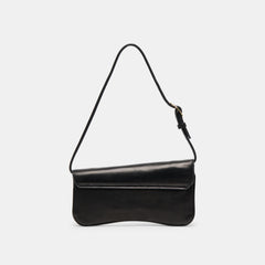 Azura Black Leather Shoulder Bag / Dolce Vita