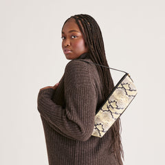 Savaii Black White Snake Stella Shoulder Bag / Dolce Vita
