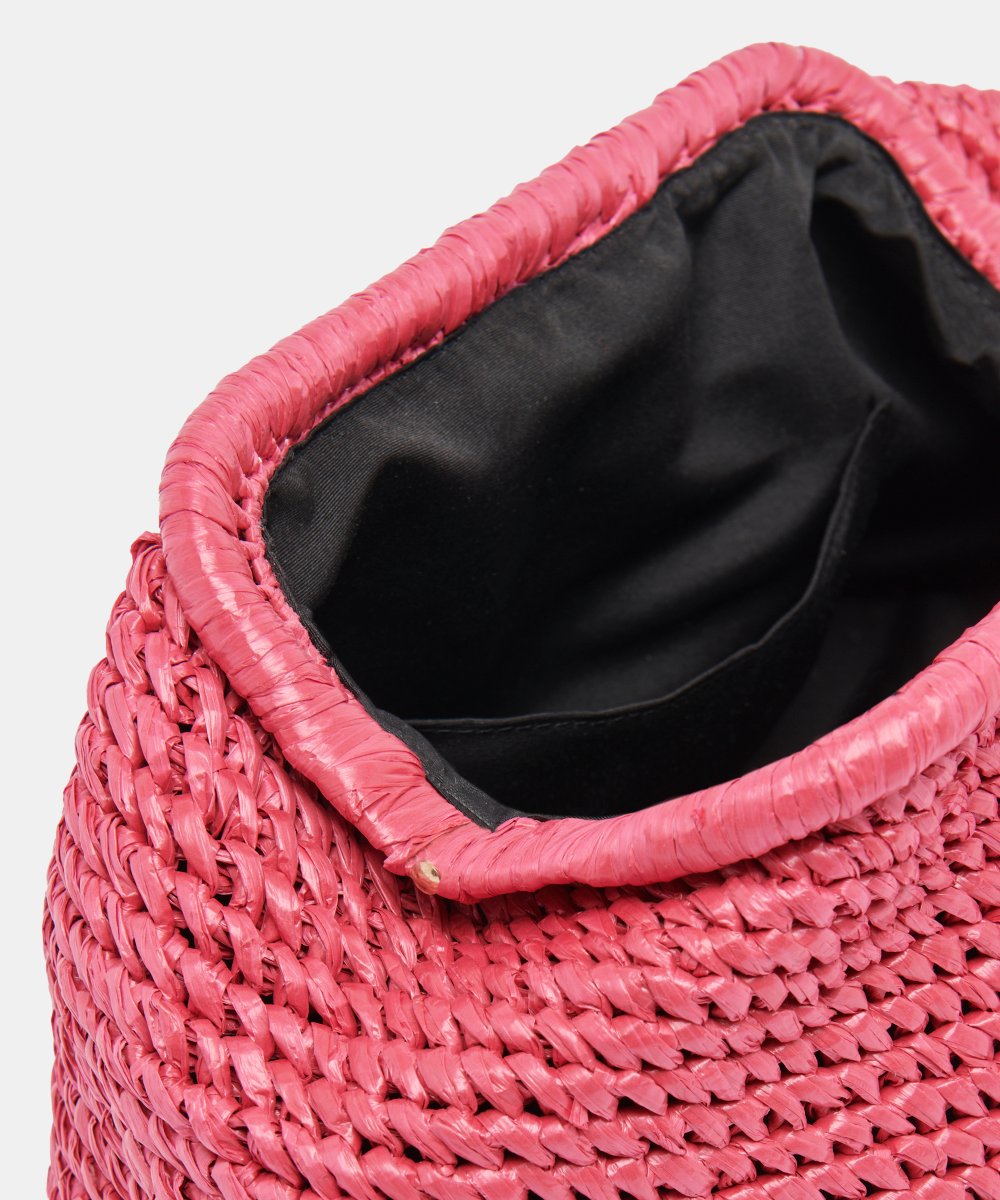 CRISSY Clutch Bag Orchid Raffia | Orchid Clutch Purse
 – Dolce Vita / Dolce Vita