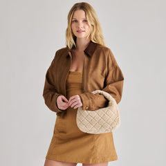 Frankie Natural Plush Handbag / Dolce Vita